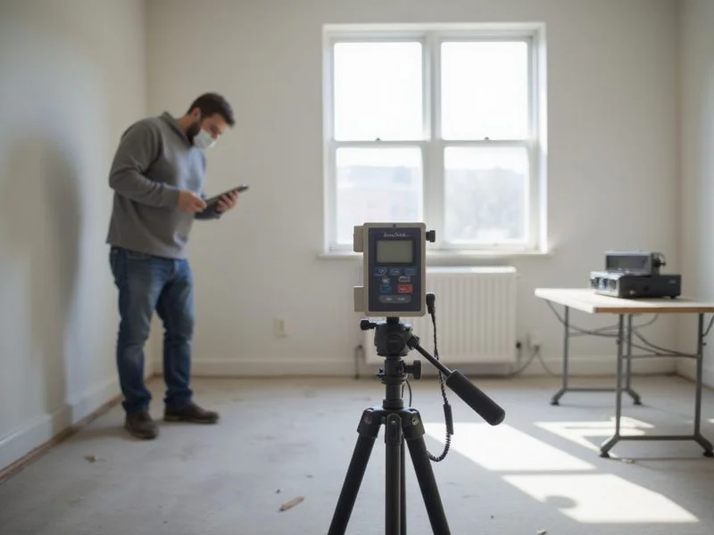 Air quality testing to verify successful mold remediation